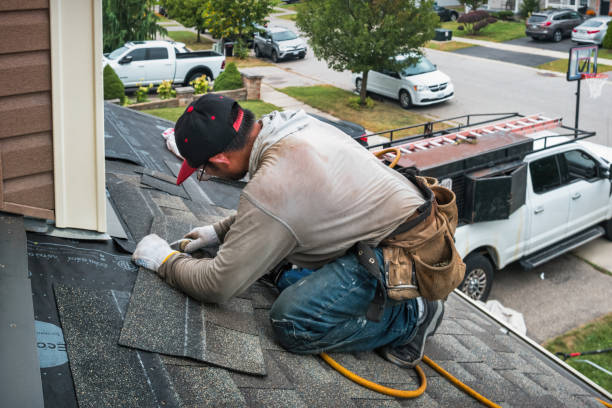 Professional Roof Installation technician working in Boston, MA